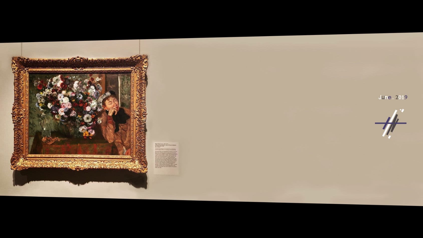 When A Woman Seated beside a Vase of Flowers after 154 years would get tired.