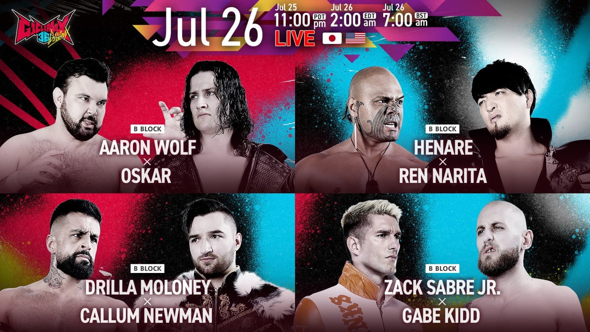 NJPW G1 Climax 36 - Day 7