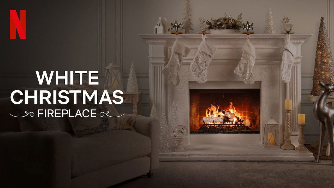 White Christmas Fireplace