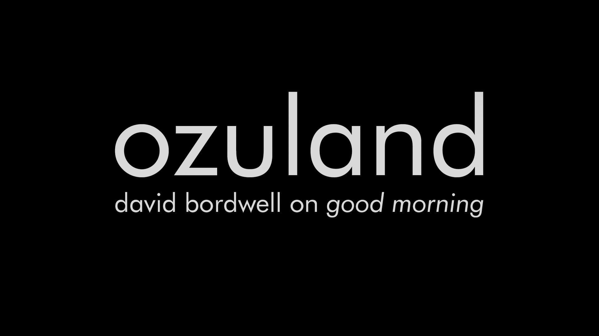 Ozuland: David Bordwell on Good Morning