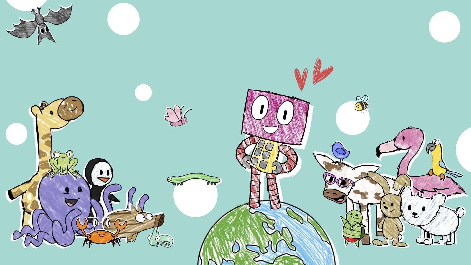 Rookie Robot Explores the World