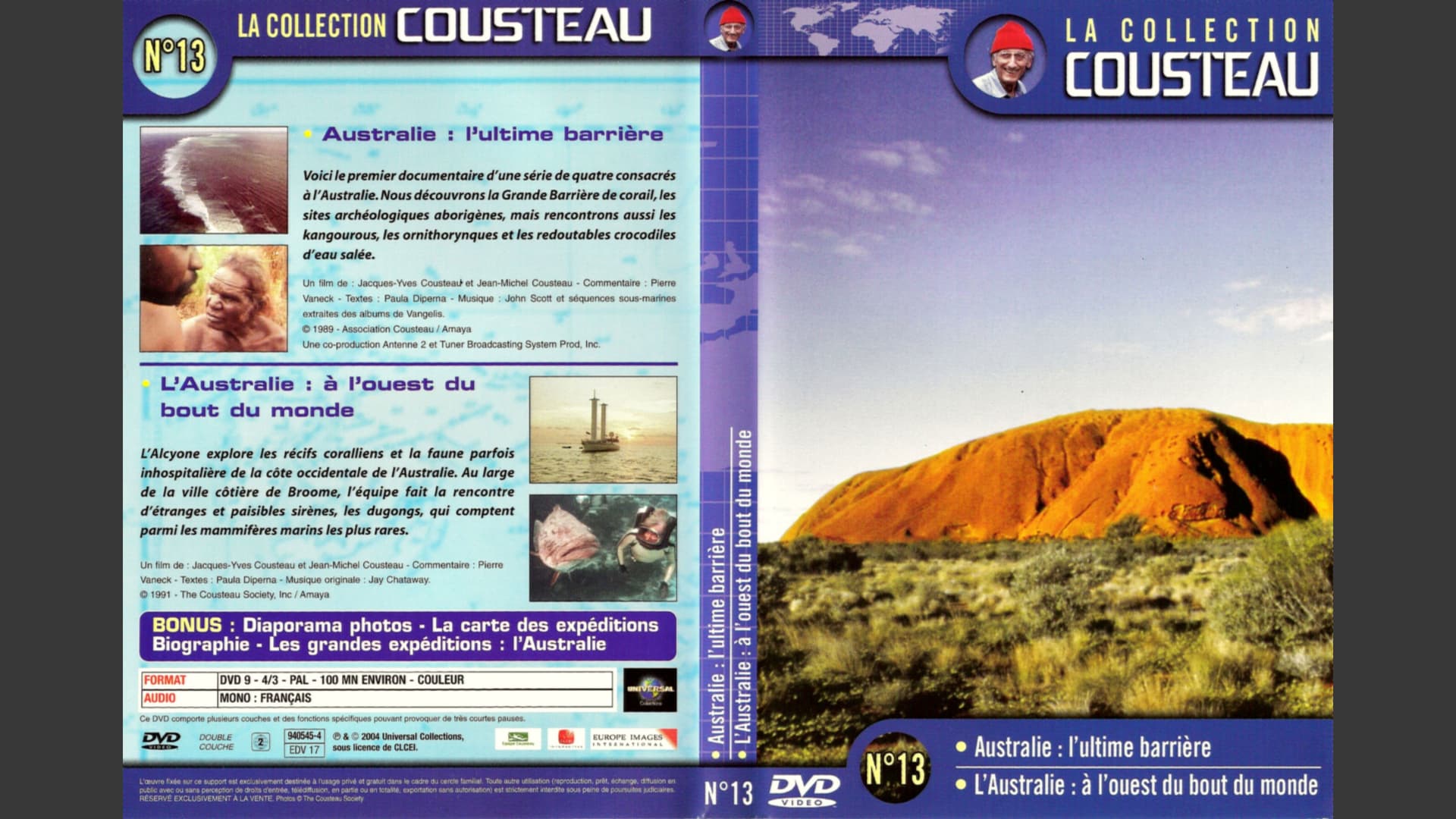 La collection Cousteau N°13 | Australie : l'ultime barrière | L'Australie : à l'ouest du bout du monde