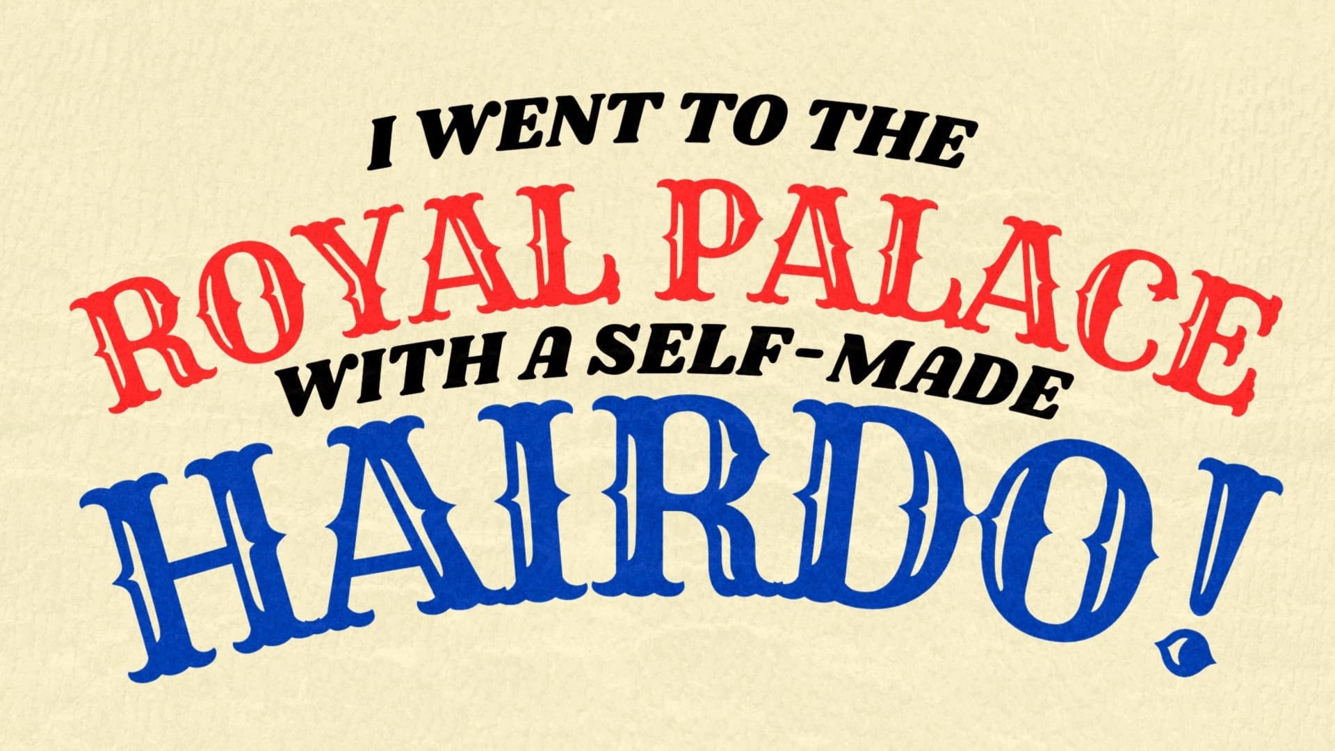 Jag var på slottet med en självklippt frisyr!