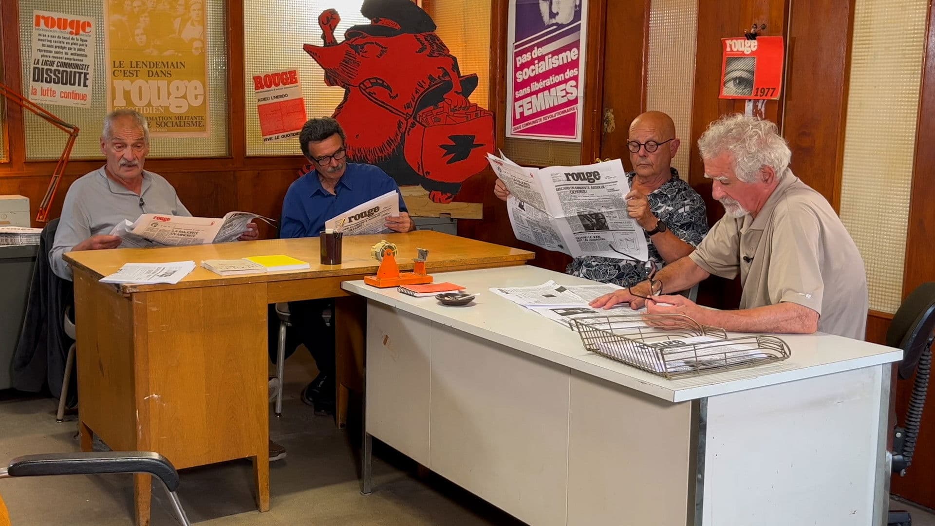 Rouge, la couleur qui annonce le journal