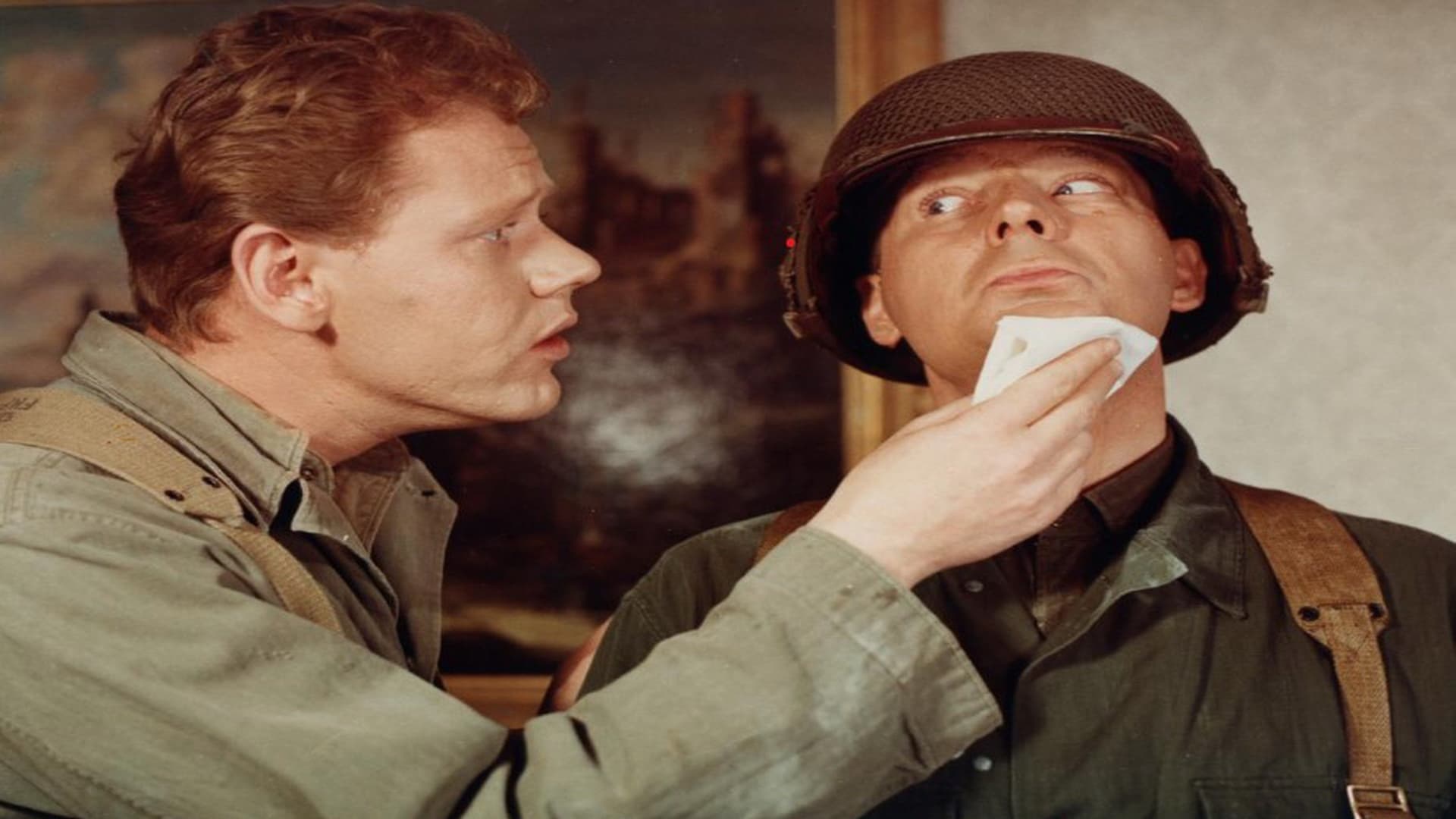 Soldaterkammerater på efterårsmanøvre