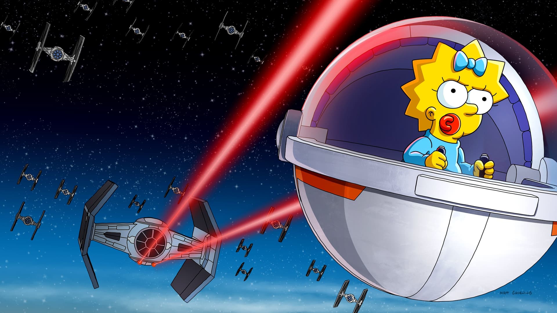 Maggie Simpson aproape în "Rogue One"