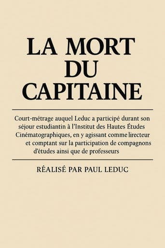 La mort du capitaine