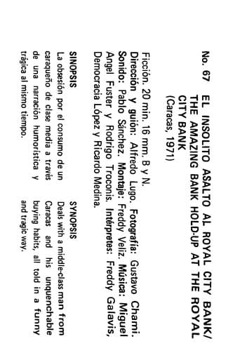 El insólito asalto al Royal City Bank