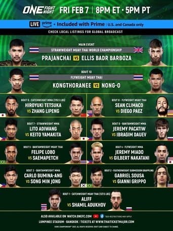ONE Fight Night 28: Prajanchai vs. Barboza