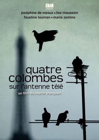 Quatre colombes sur l'antenne télé