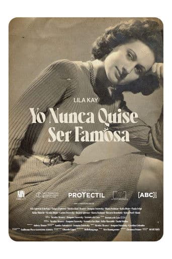 Yo nunca quise ser famosa