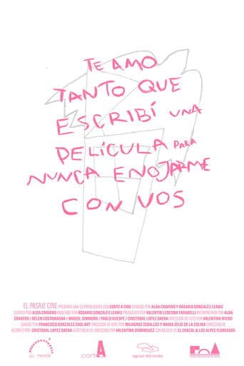 Te amo tanto que escribí una película para nunca enojarme con vos