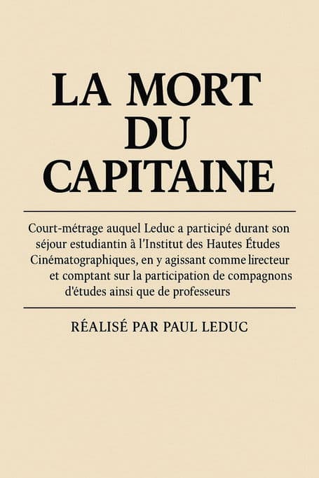 La mort du capitaine