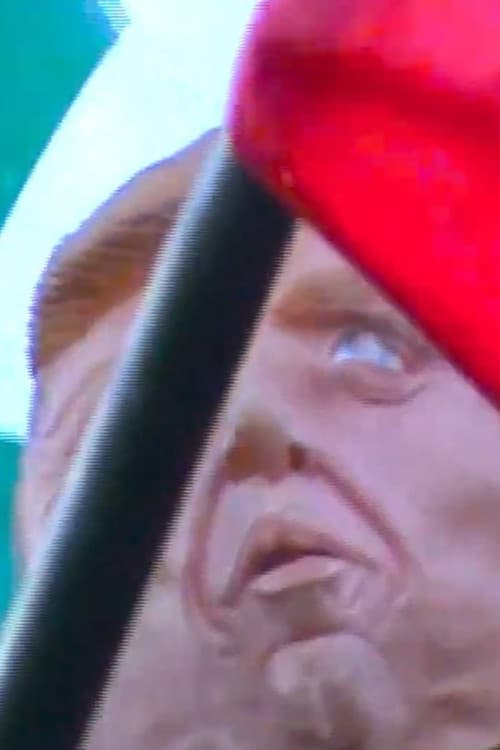 cabeça no mar de bandeiras