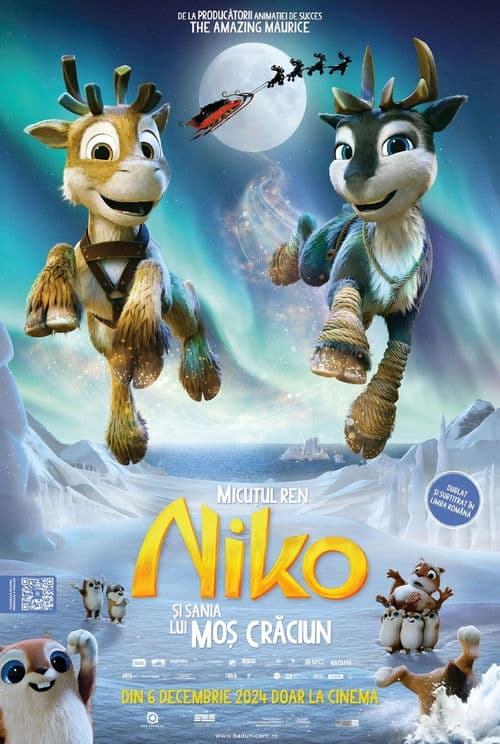 Micuţul ren Niko şi sania lui Moş Crăciun