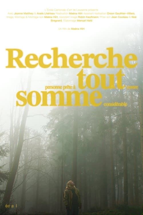 Recherche personne prête à tout contre somme considérable