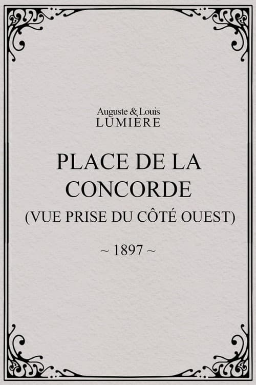 Place de la Concorde (vue prise du côté ouest)