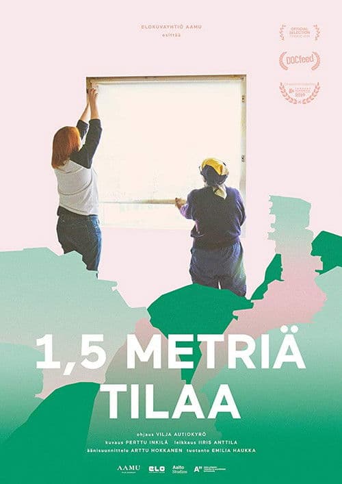 1,5 metriä tilaa