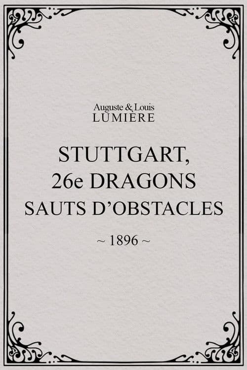 Stuttgart : 26ème dragons. Sauts d’obstacles