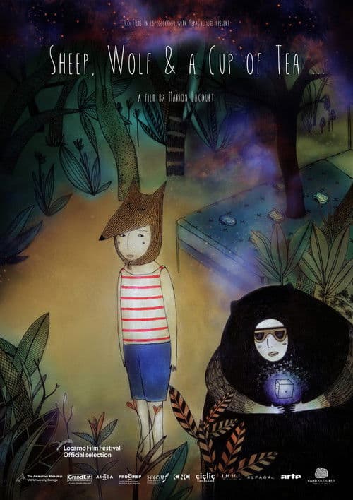 Moutons, loup et tasse de thé