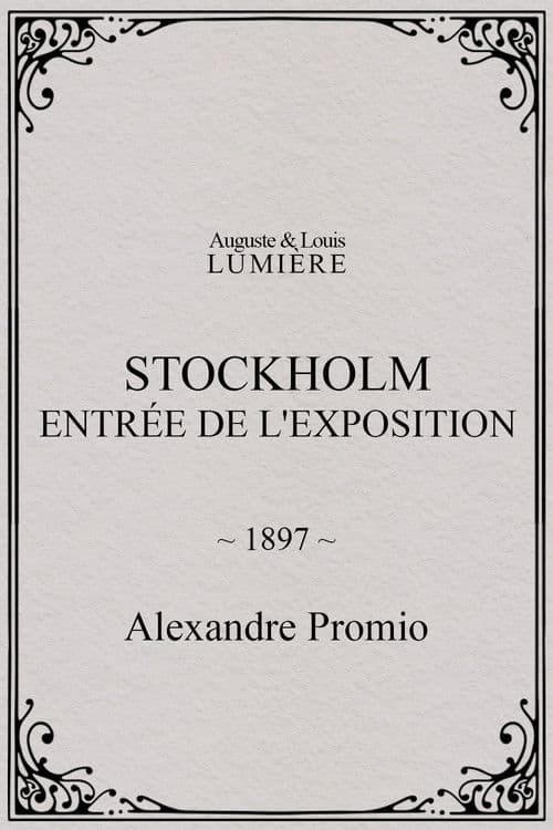 Stockholm, entrée de l'exposition