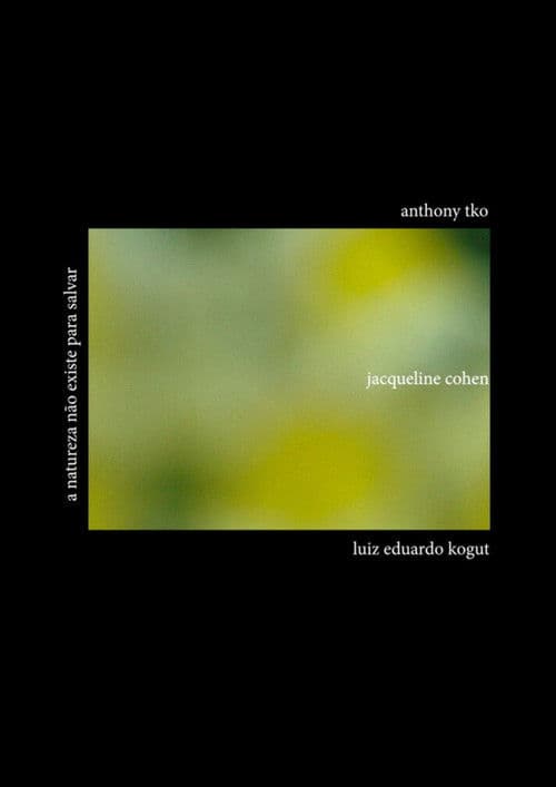 a natureza não existe para salvar