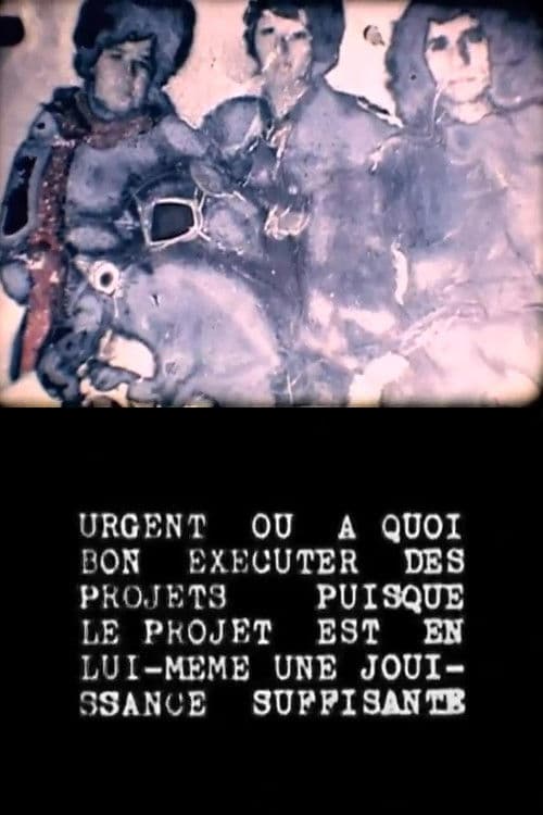 Urgent ou à quoi bon exécuter des projets puisque le projet est en lui ...