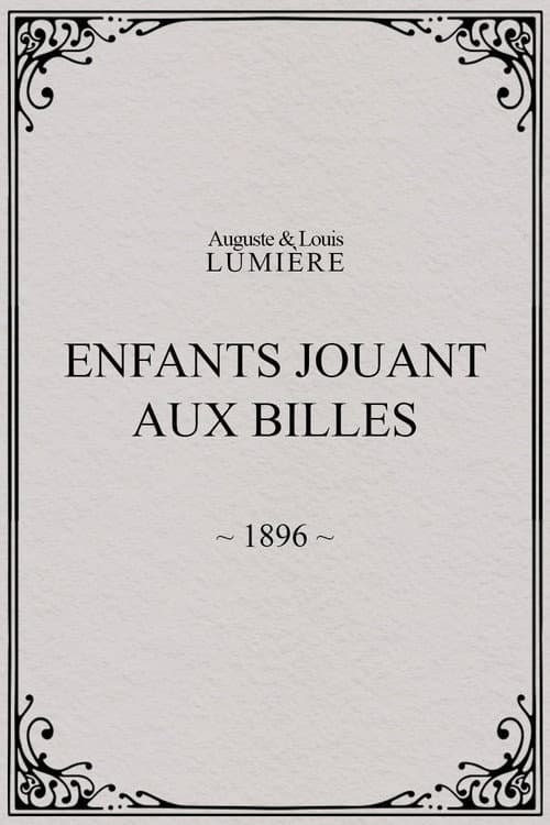Enfants jouant aux billes