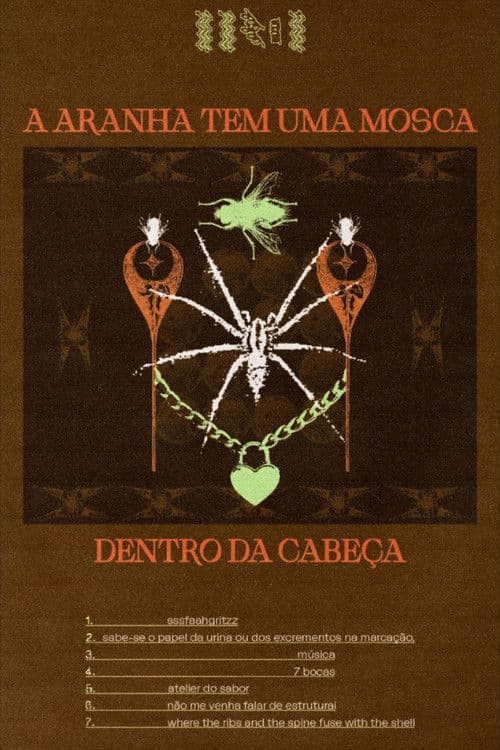 A aranha tem uma mosca dentro da cabeça